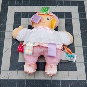Taggies Baby Doll Signature Collection Pink Waffleweave 7 Inch Lovey Mary Meyer
